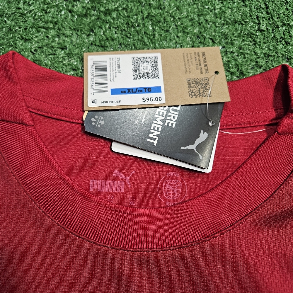 Puma Serbia Aleksandar Mitrovic #9 2024/2025 Home Jersey EURO 2024 PATCHES XL - Picture 10 of 16